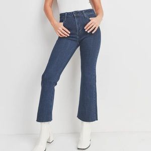 Just Black high rise scissor cut flare pants